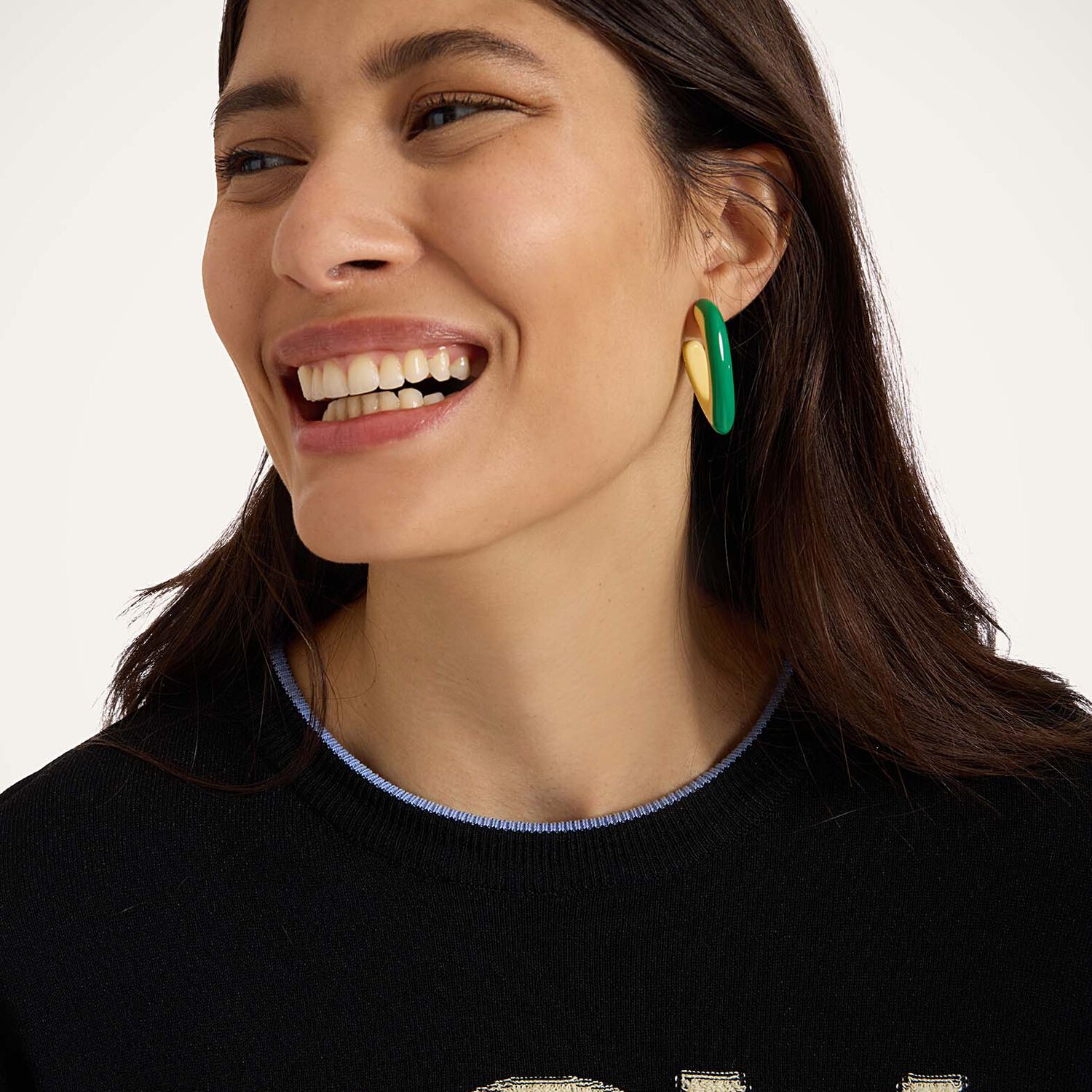 Shop La Doublej Dew Earrings Bicolor Mini