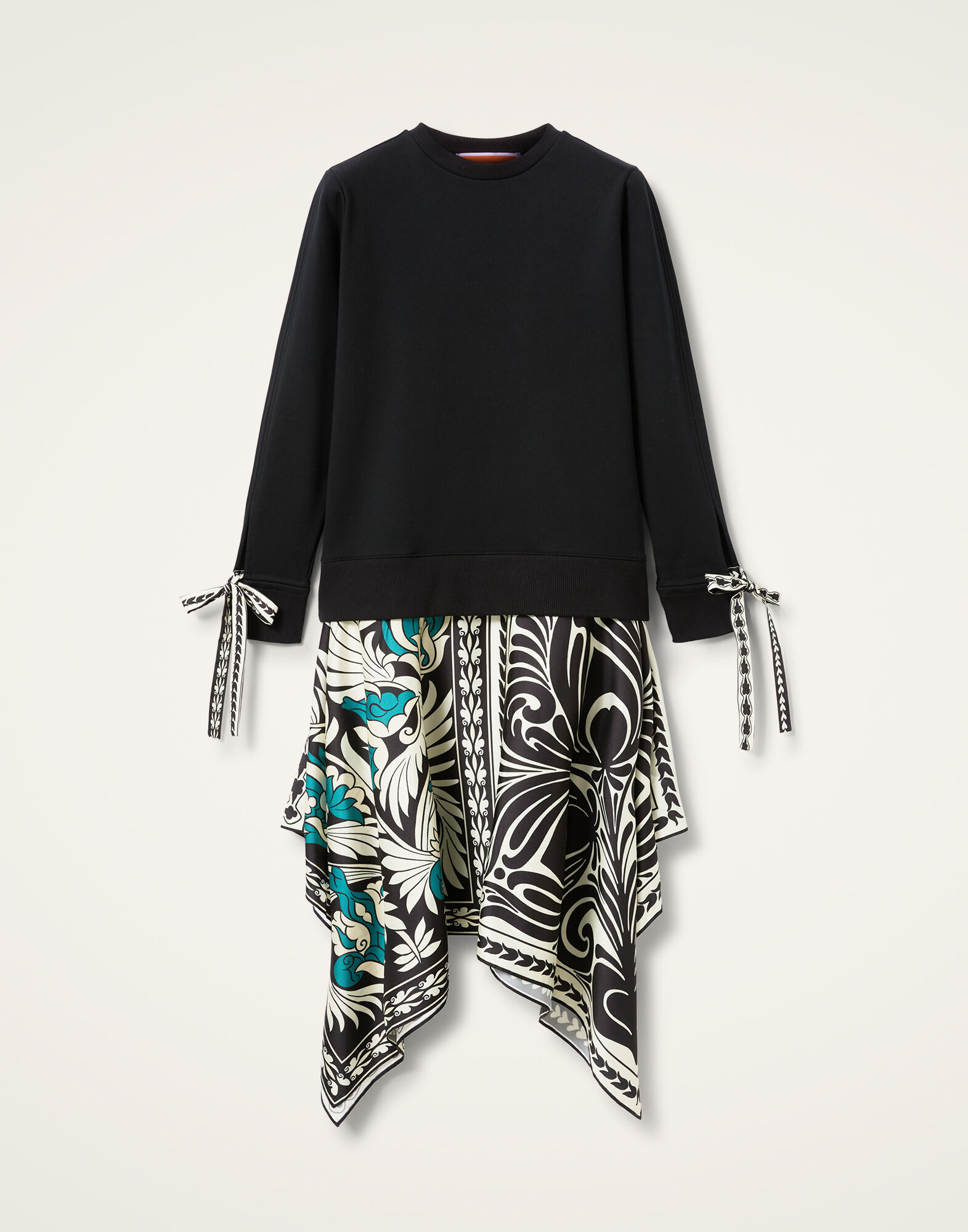 La DoubleJ Arcade Dress Mix Tiles Plac&eacute;e Black DRE0639JER040MIX01BL01