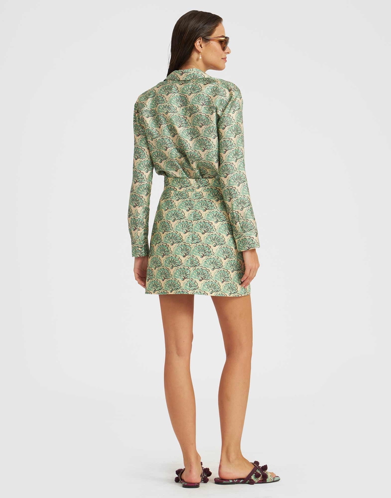 La DoubleJ Boy Shirt La DoubleJ Boy Shirt Fans Mint SHI0001SIL001FAN01GR11