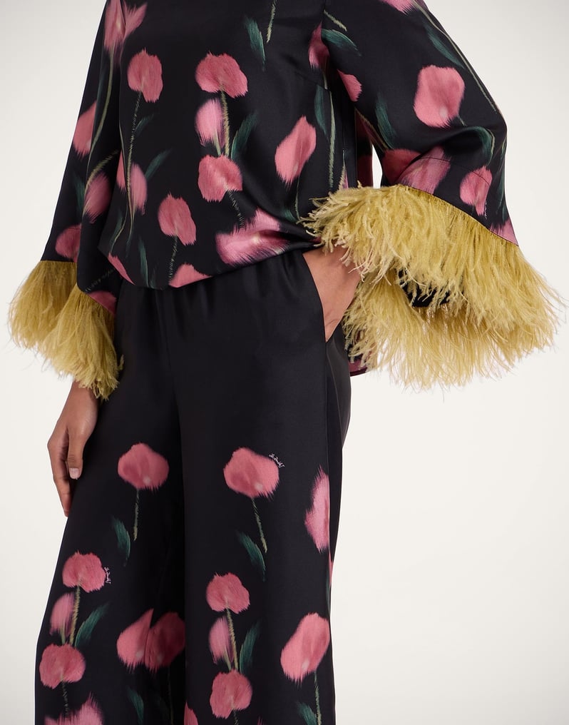 La DoubleJ Palazzo Pants La DoubleJ Palazzo Pants Anthurium Black TRO0003SIL001ANT02BL01