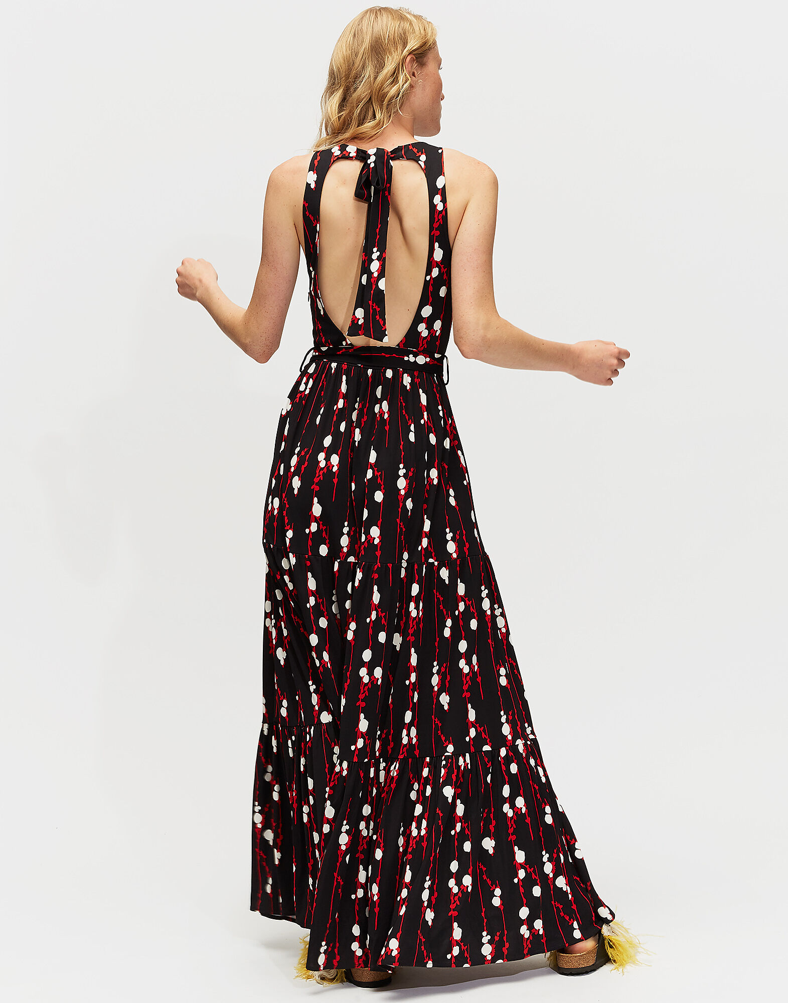 LaDoubleJ Pellicano Americano Dress Pussy Willow Nero DRE0056JER004PUS0003