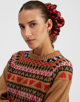 La DoubleJ Giga Scrunchie La DoubleJ Giga Scrunchie Black Cherries SCR0003SIL001CHY0003