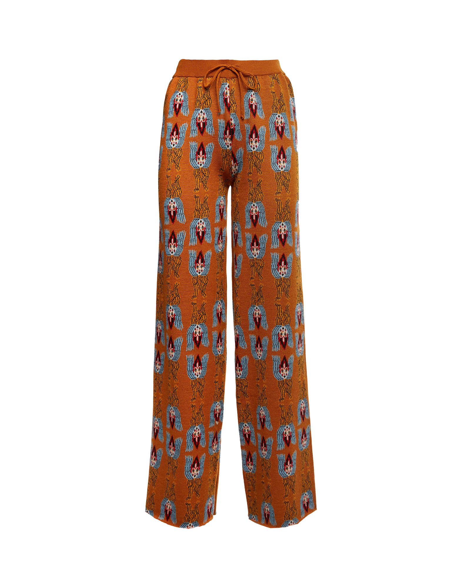 La DoubleJ Jacquard Pants Amphora Jacquard TRO0066KNI050VAR0091