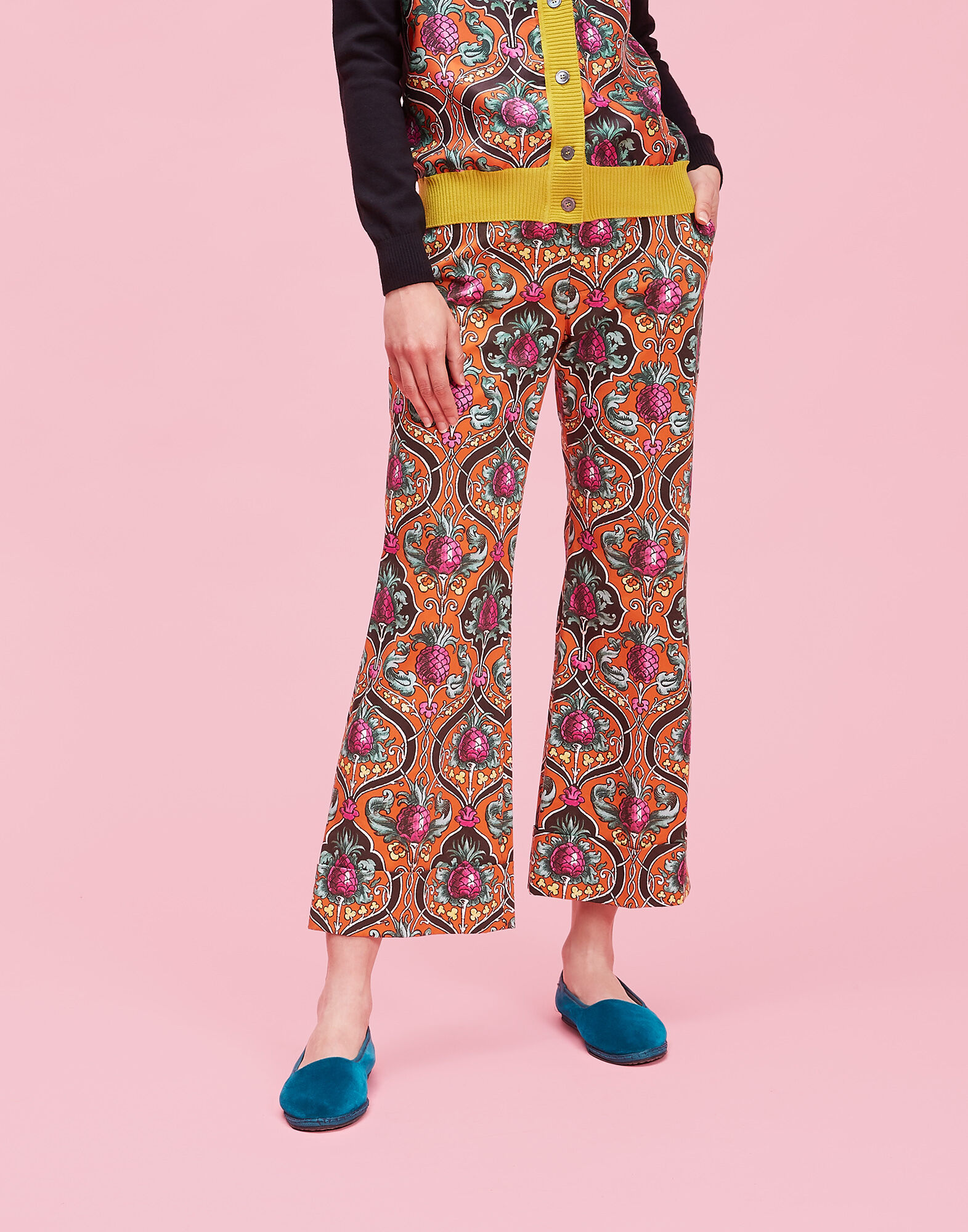 LaDoubleJ Hendrix Pants Ananas Arancio TRO0008COT002ANA0002