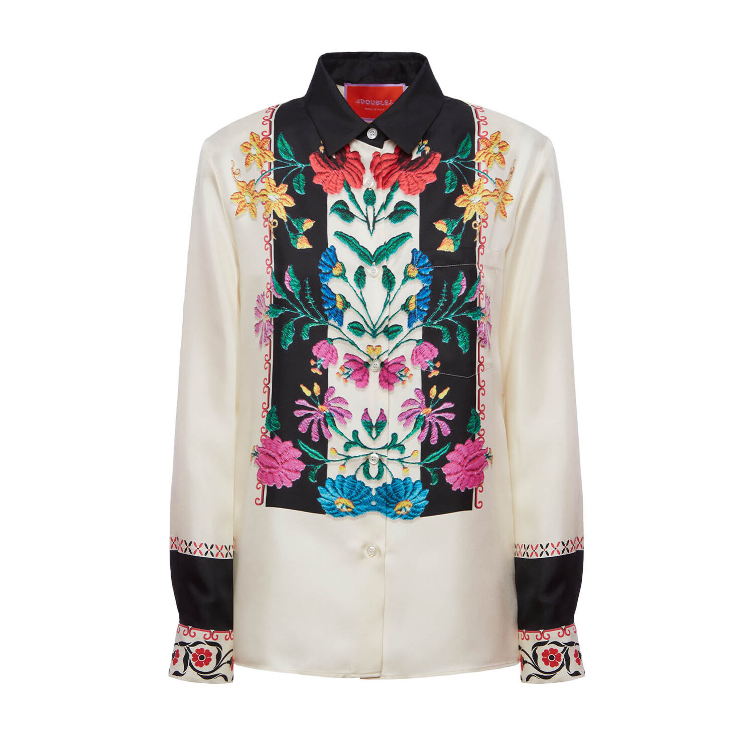La Doublej Boy Shirt In Plaza Placée Ivory