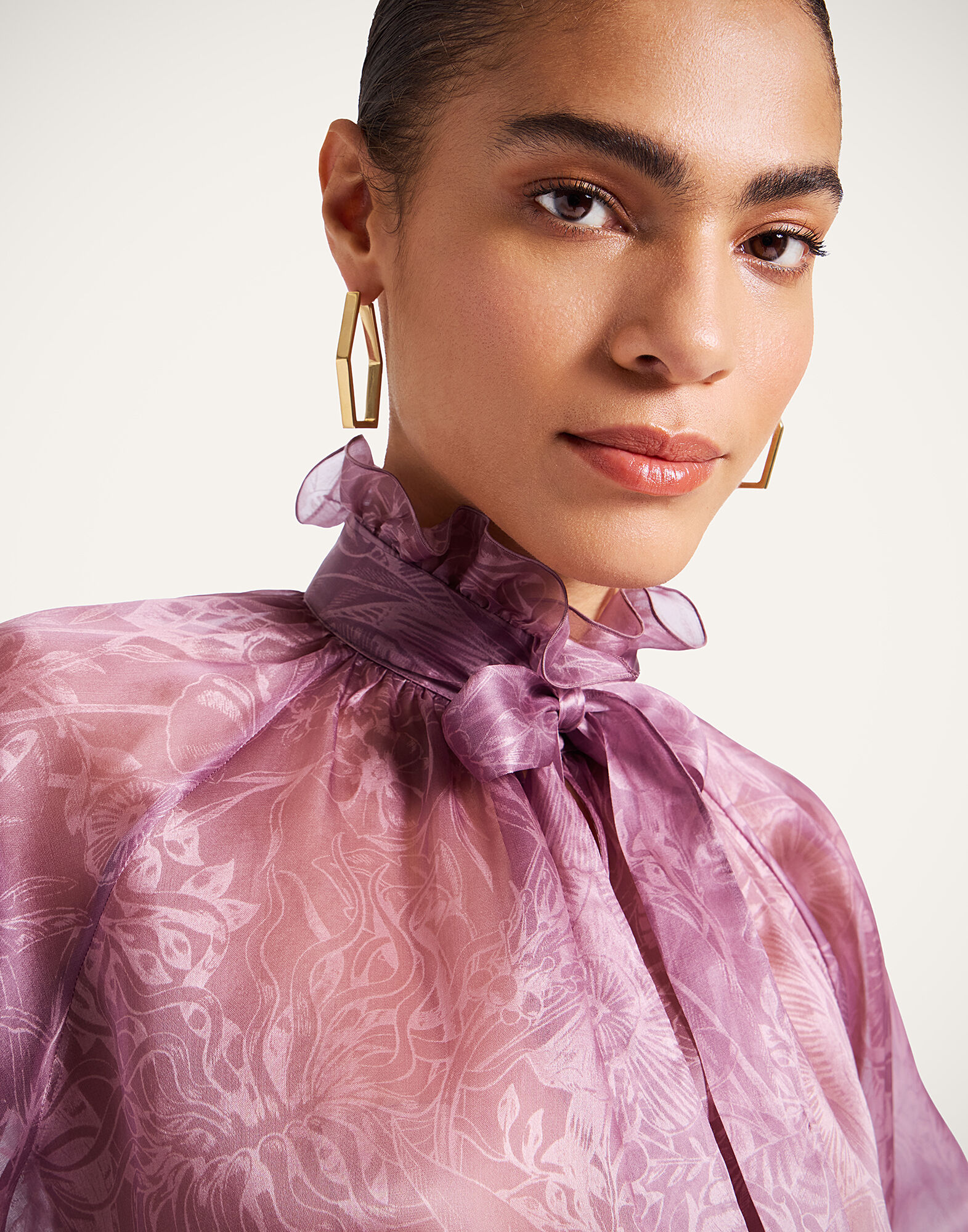 La DoubleJ Cerere Blouse Solid Dusty Pink SHI0120SIL023FNG02PI10