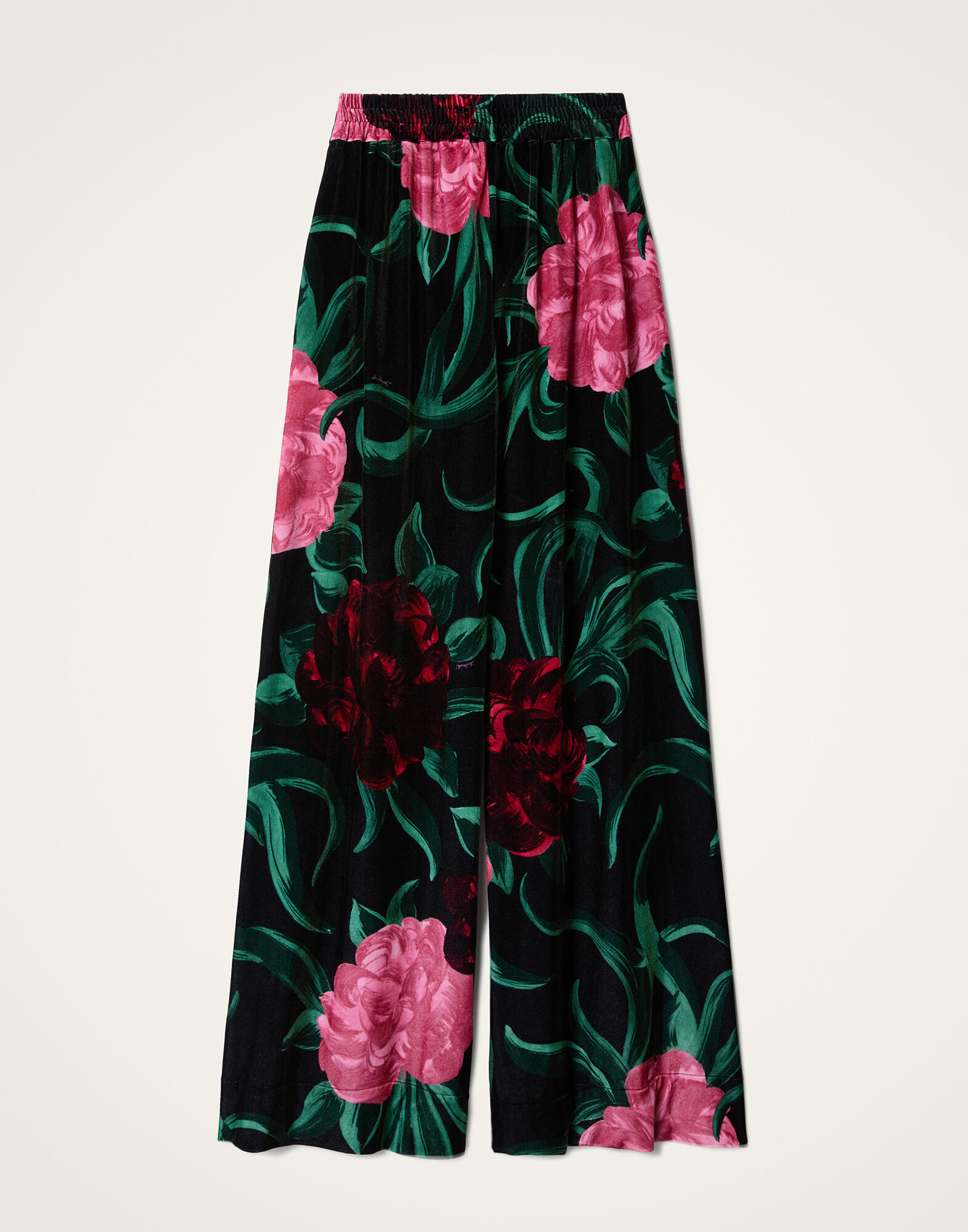 La DoubleJ Palazzo Pants Peony Black TRO0003VEL006PEO05BL01