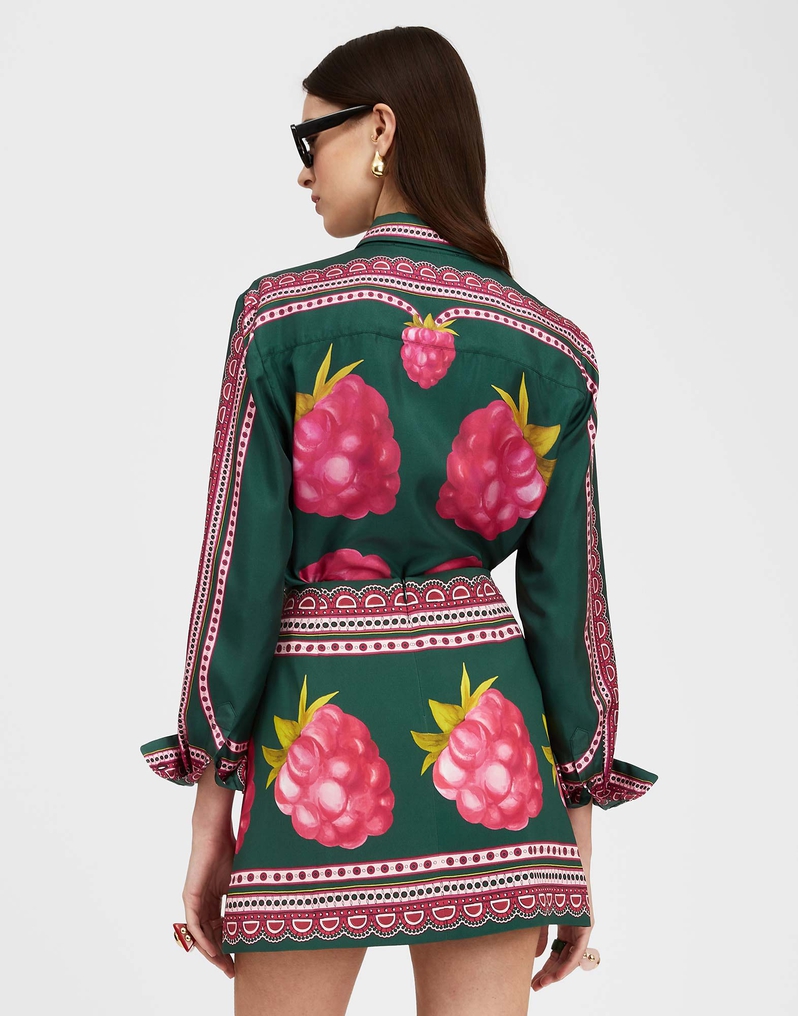 La DoubleJ Boy Shirt La DoubleJ Boy Shirt Lampone Placée Emerald SHI0040SIL006FMB06GR04