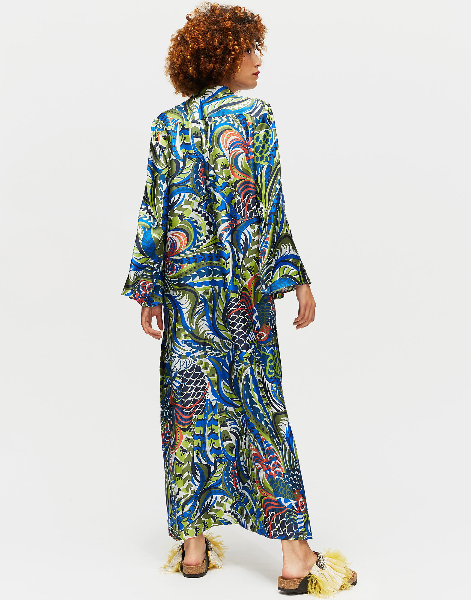LaDoubleJ Silk Kaftan Fenice DRE0009SIL001FEN0001