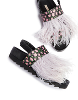 LaDoubleJ LDJ X Fabrizio Viti Feathered Berkley Sandal Daisy SHO0003RAS003DAI0001