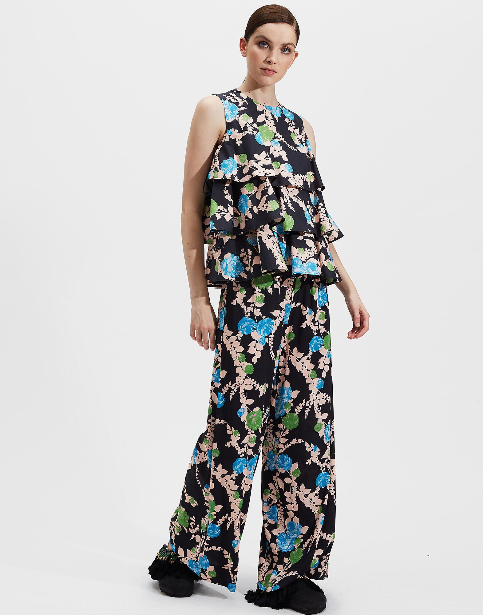 LaDoubleJ Tosca Top Winter Rose Nero TOP0018COT001WTR0003