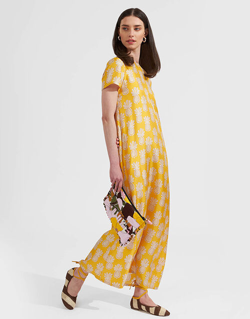 La DoubleJ Swing Dress Pineapple Sunflower DRE0001SIL001PNP20YE02