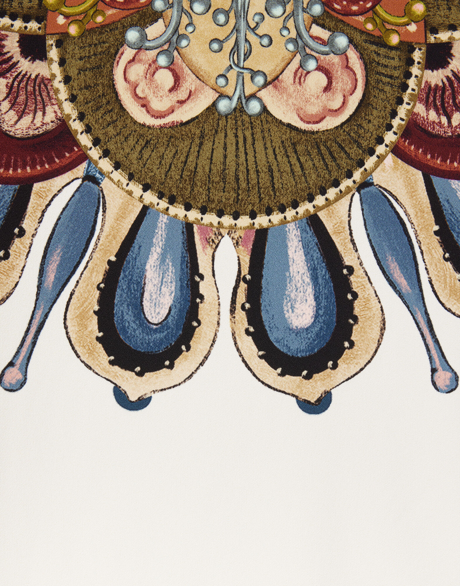 La DoubleJ Reversible Mini Poncho Nucleus Plac&eacute;e Off White SCA0077VIS011NUC06WH05