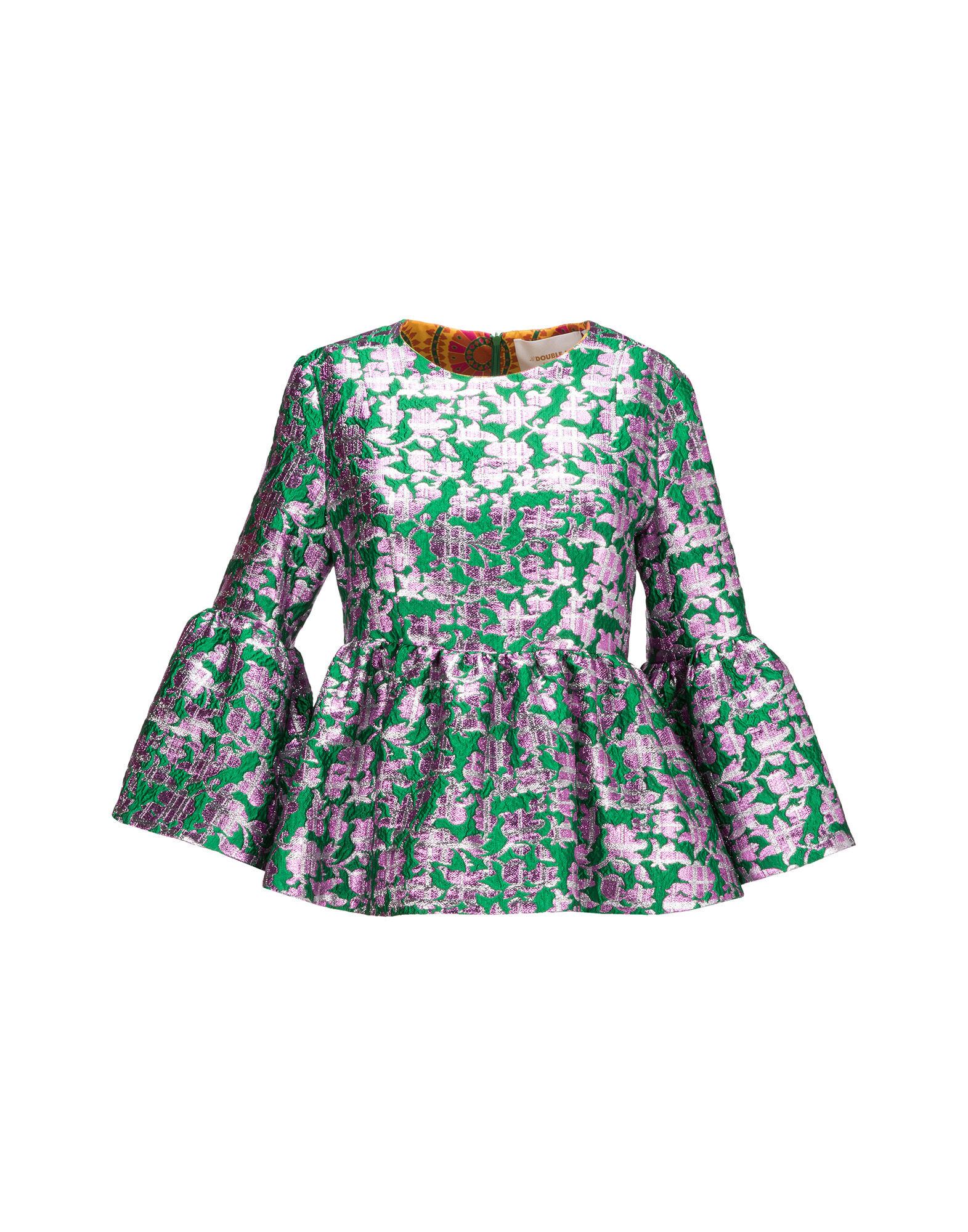 LaDoubleJ Smurfette Top in Check Verde Check Verde SHI0029JAC009CHE0002