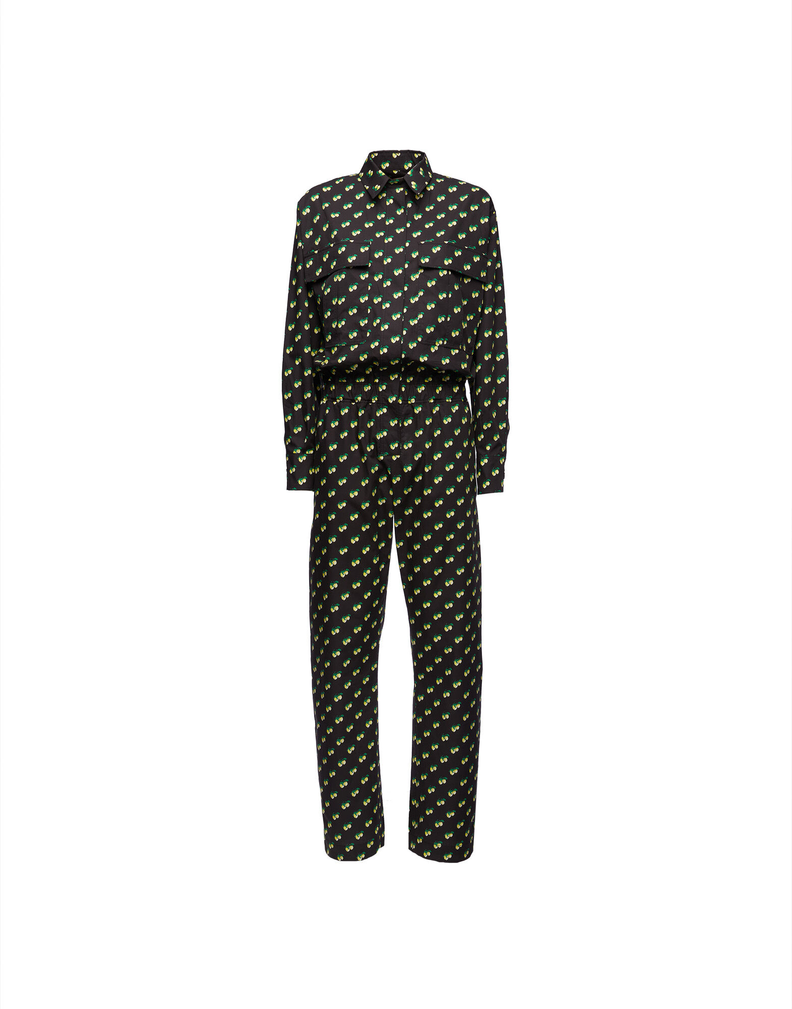 La DoubleJ Aviator Jumpsuit Limoncello DRE0489COT039LMN01BL01