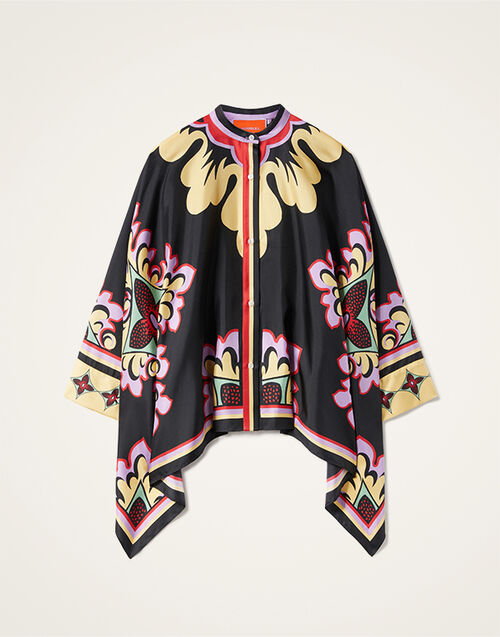 La DoubleJ Foulard Shirt Palazzo Placée Lilac SHI0059SIL001PAL08PU02