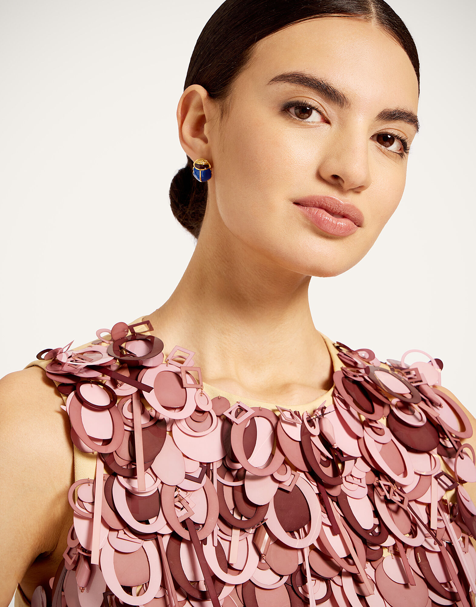 La DoubleJ La Scala Top Solid Light Beige TOP0198COT089SOLIDBR01