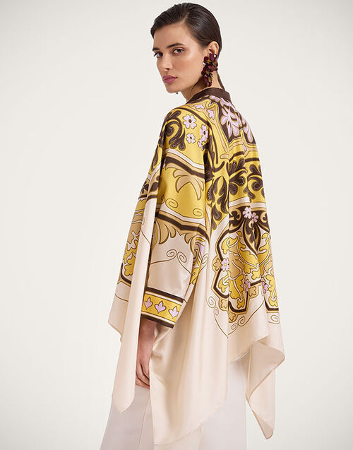 La DoubleJ Foulard Shirt Spells Placée Yellow SHI0059SIL006SPE01YE02