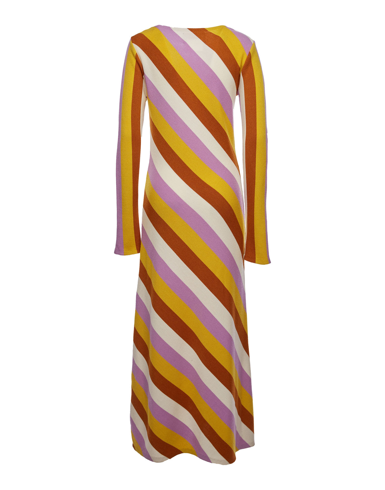 La DoubleJ Knit Swing Dress White Stripes DRE0393KNI050VAR0086