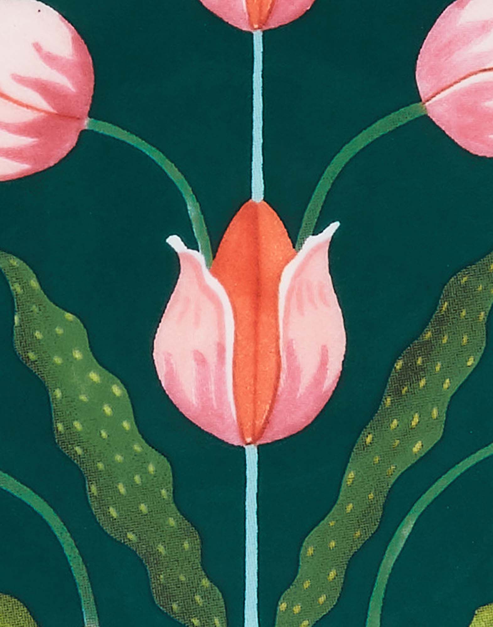 La DoubleJ Dessert Plates Set of 2 Tulips DIS0063CER001HLE0004