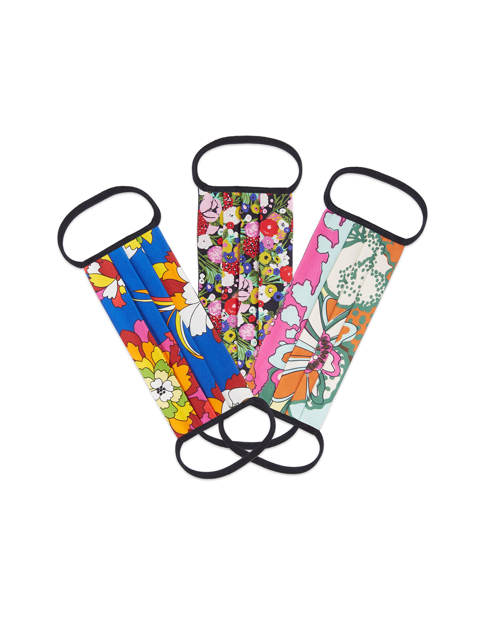 LaDoubleJ Mask Set of Three Multicolor MAS0001COT006LDJ0001