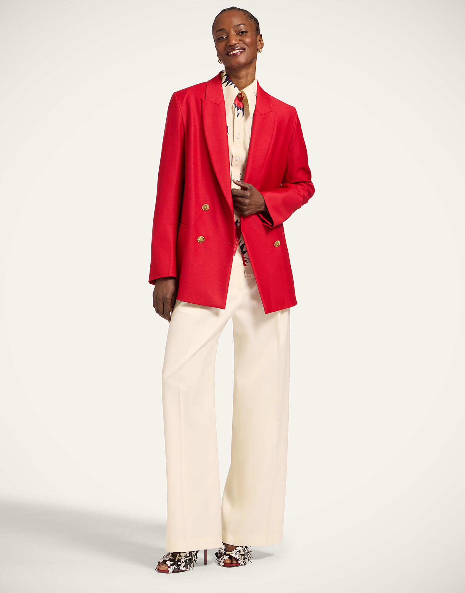 La DoubleJ Jagger Jacket Solid Red JAC0148WOL035SOLIDRE01