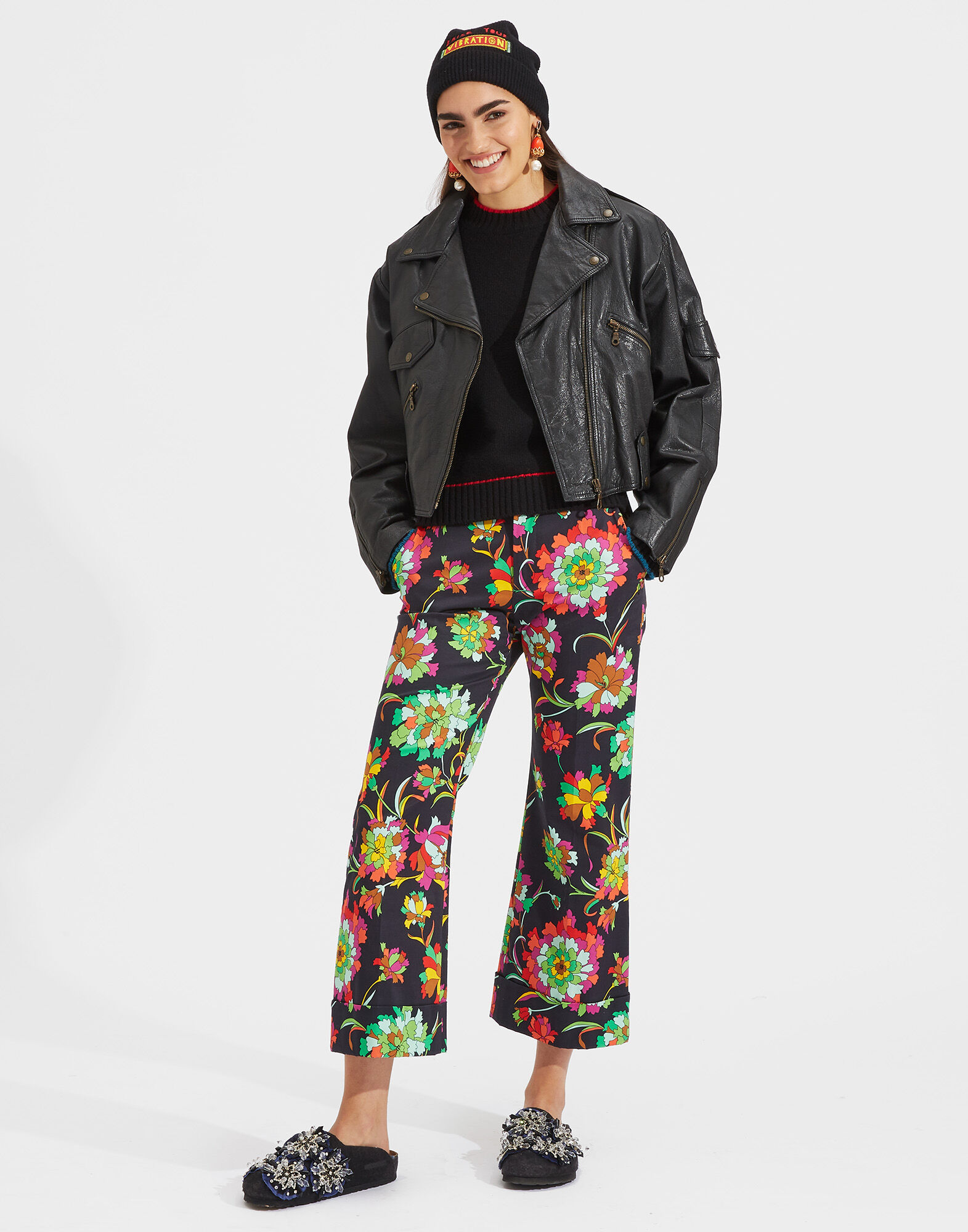 LaDoubleJ Crew Neck Solid Black PUL0001KNI001BLK0001