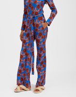 La DoubleJ Slit Pants La DoubleJ Slit Pants Flower Tapestry TRO0015JAC032FLT0001