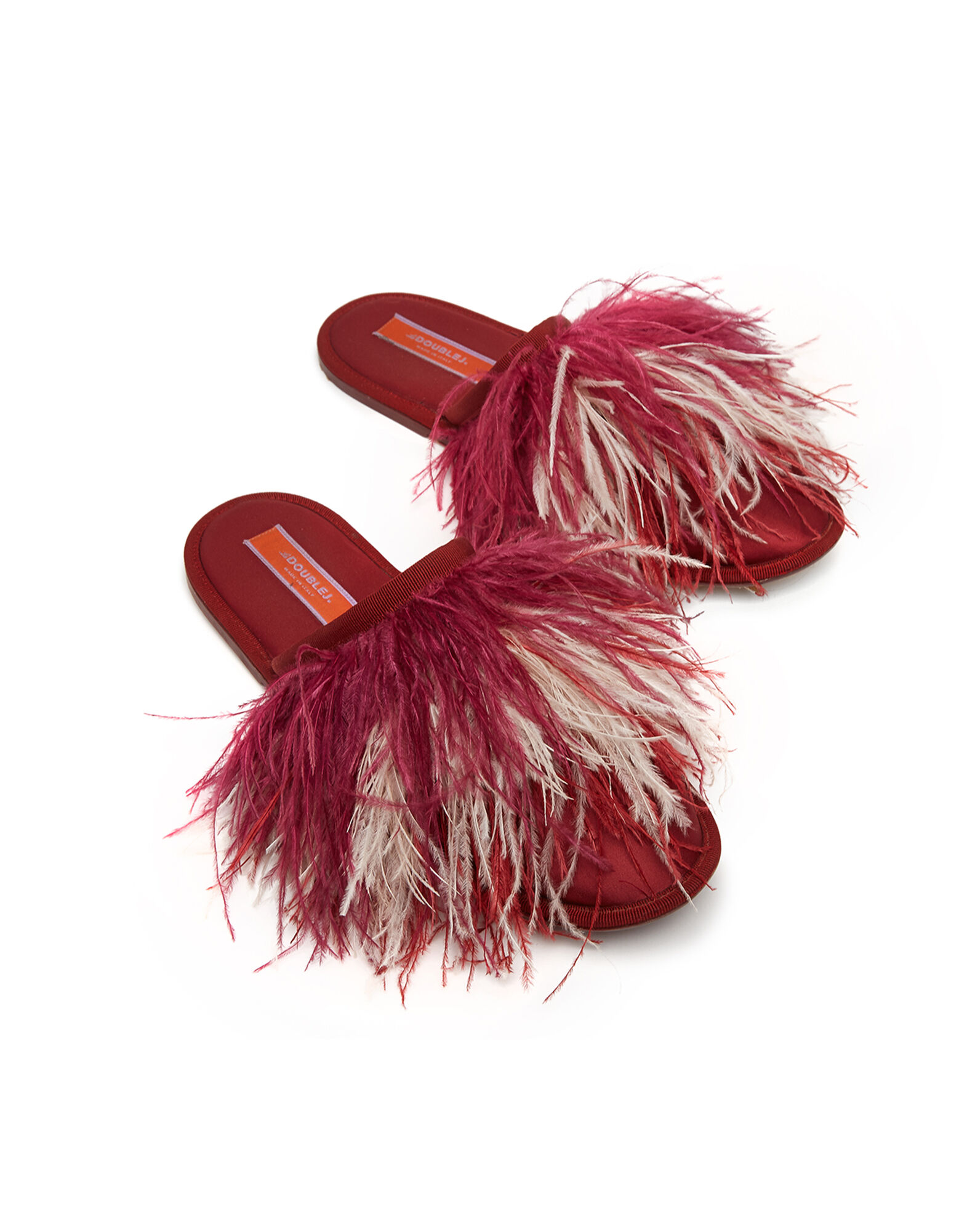 La DoubleJ Feather Slipper Solid Bordeaux SHO0007RAS005BOR0001