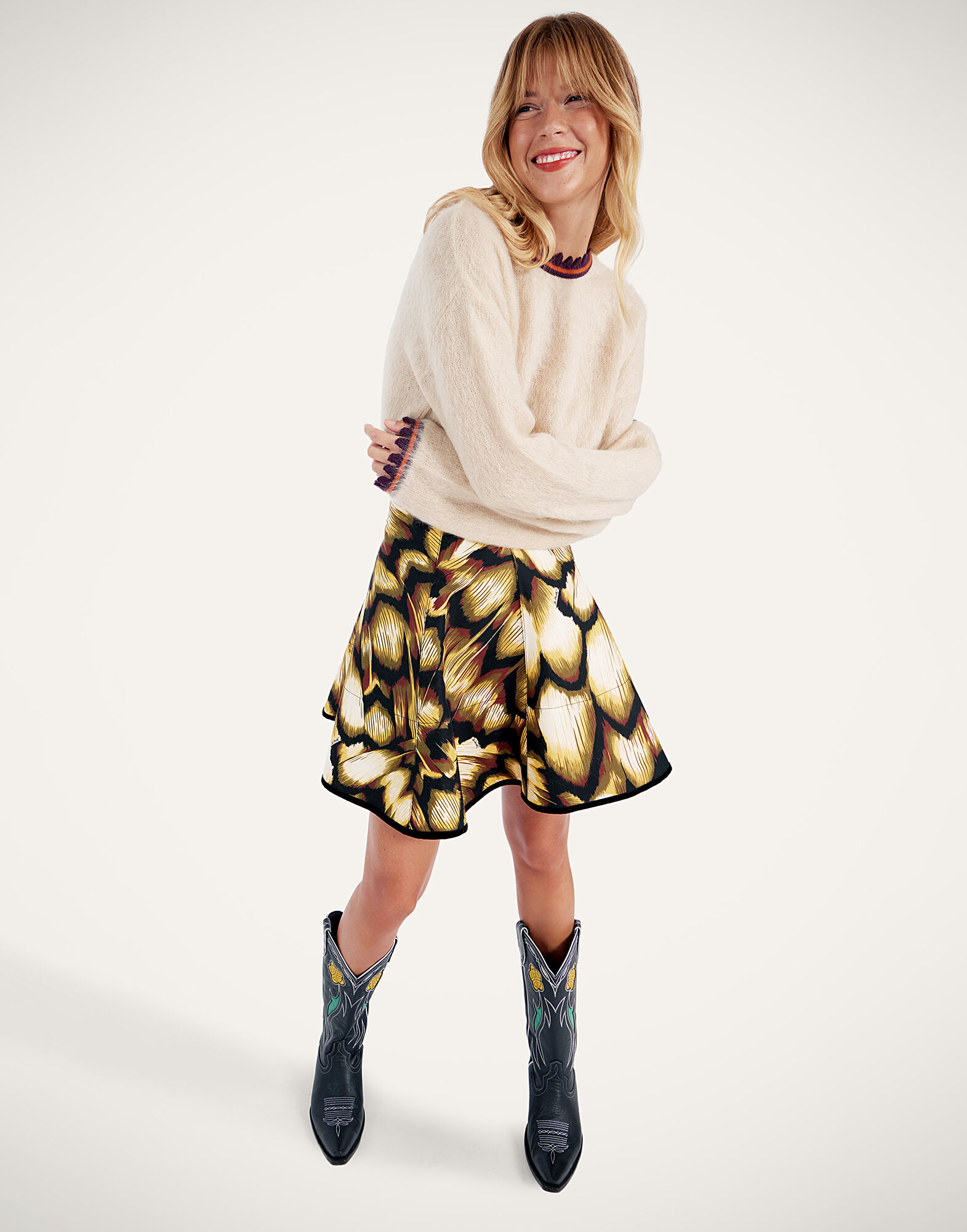 La DoubleJ Mini Dolce Vita Skirt Monarch Black SKI0161CAD001MNR01BL01