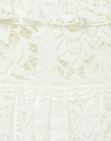 La DoubleJ Footloose Lacey Skirt White SKI0104EMB028SOLIDWH01