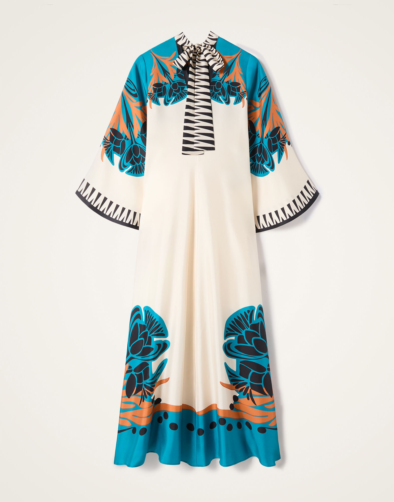 La DoubleJ Magnifico Dress Florence Plac&eacute;e Ivory DRE0232SIL006FLO02WH04