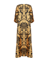 La DoubleJ Muumuu Dress Round Neck La DoubleJ Muumuu Dress Round Neck Cherubs Gold DRE0370SIL001CRB01YE05