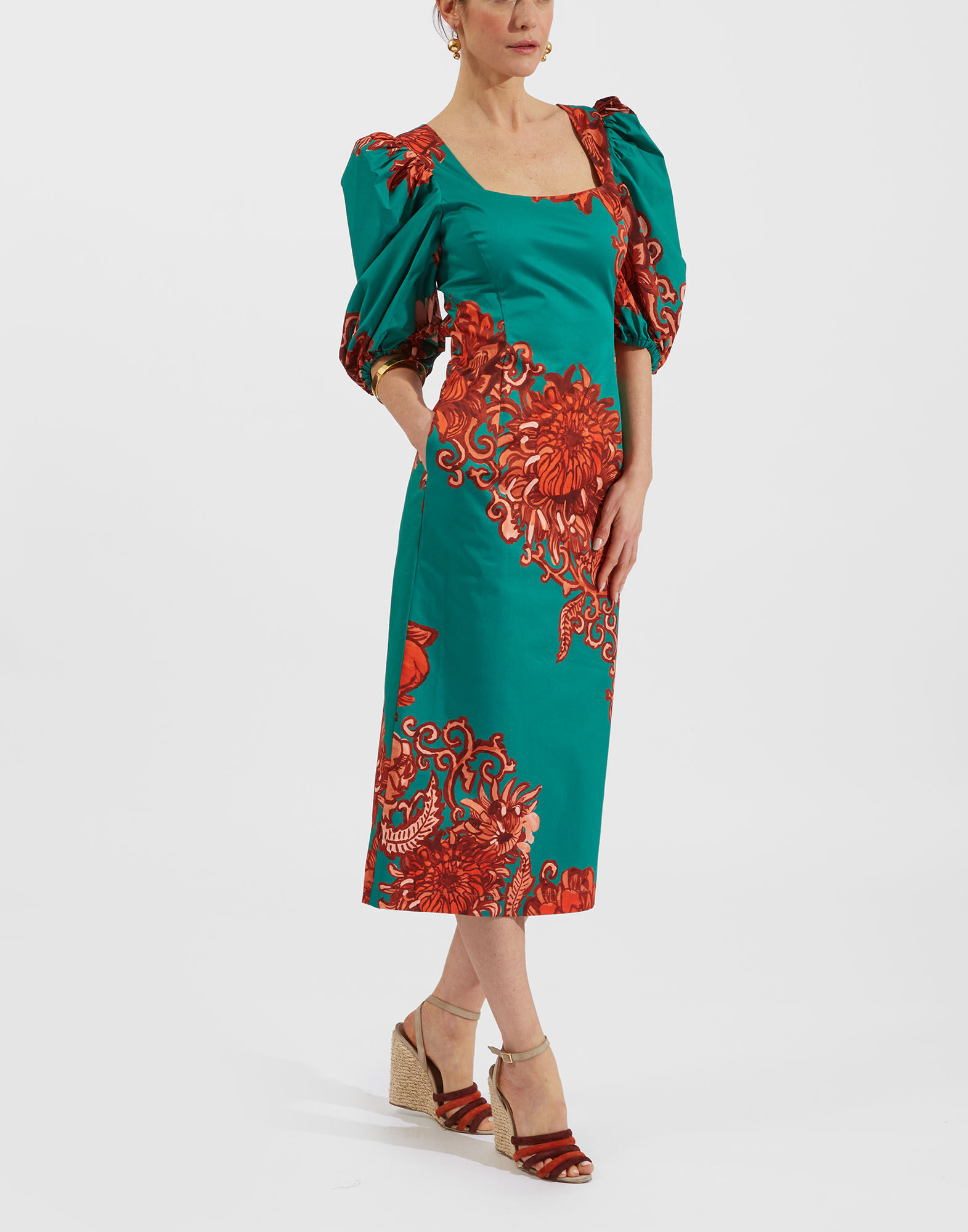 La DoubleJ Sizzler Dress Anemone Ghirlanda DRE0481COT006ANE03GR02