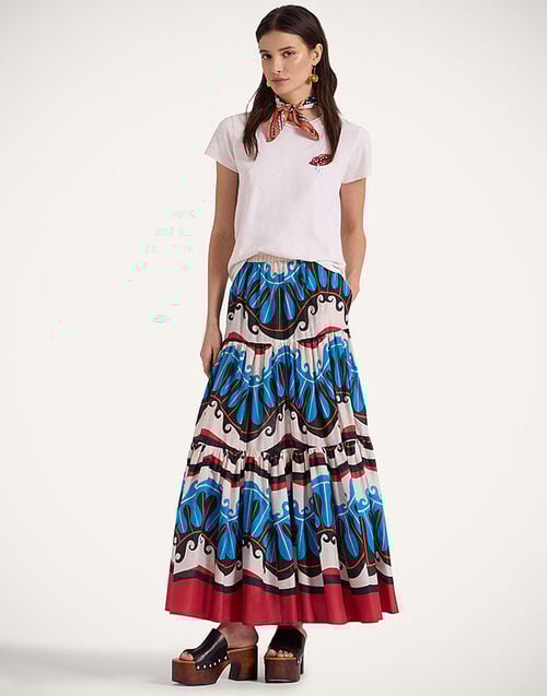 La DoubleJ Big Skirt La DoubleJ Big Skirt Pacific Blue Petrol SKI0001COT003PCF02BU05