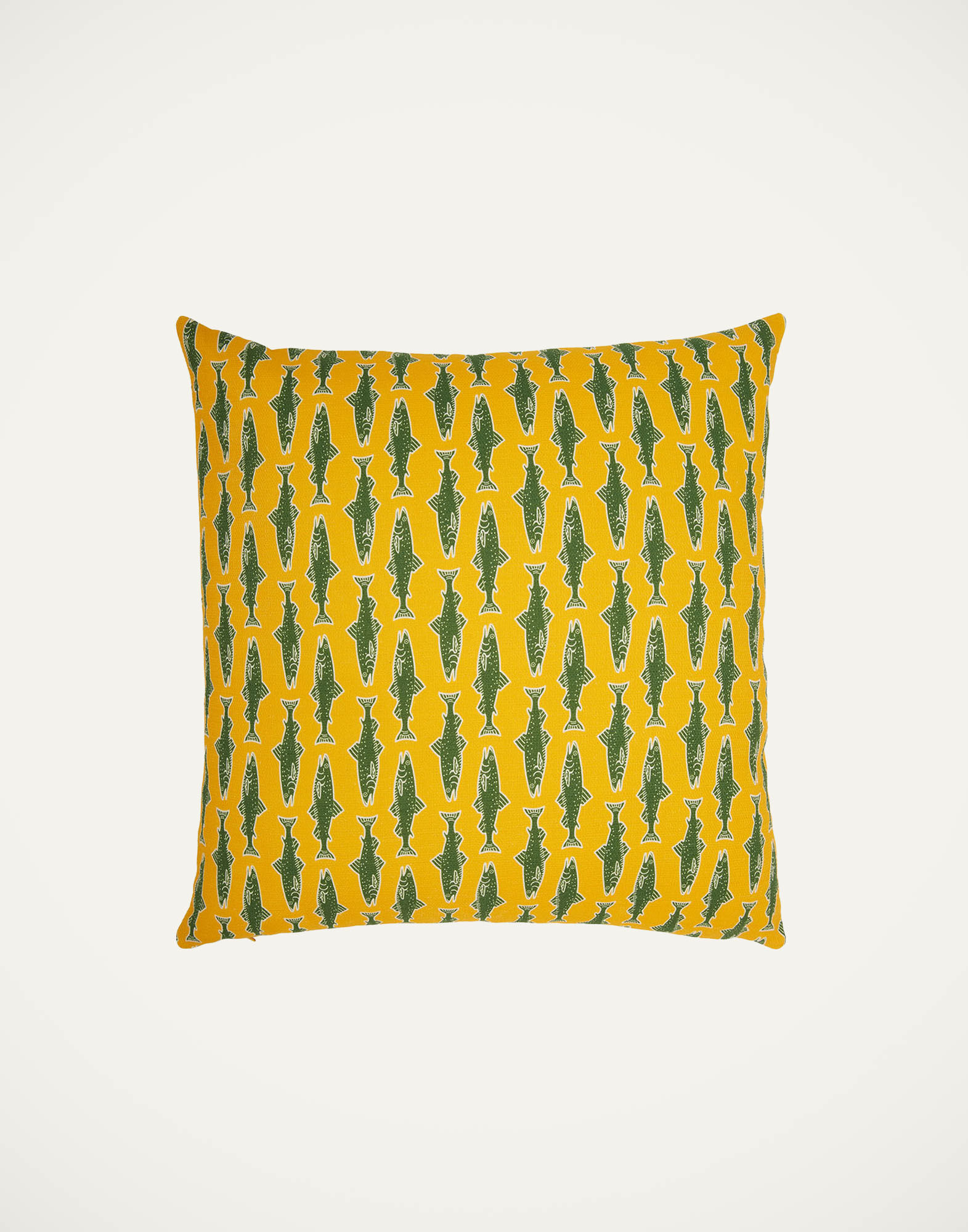 La DoubleJ Cushion (45X45) Como Fish Yellow CUS0013COT034CMF0001