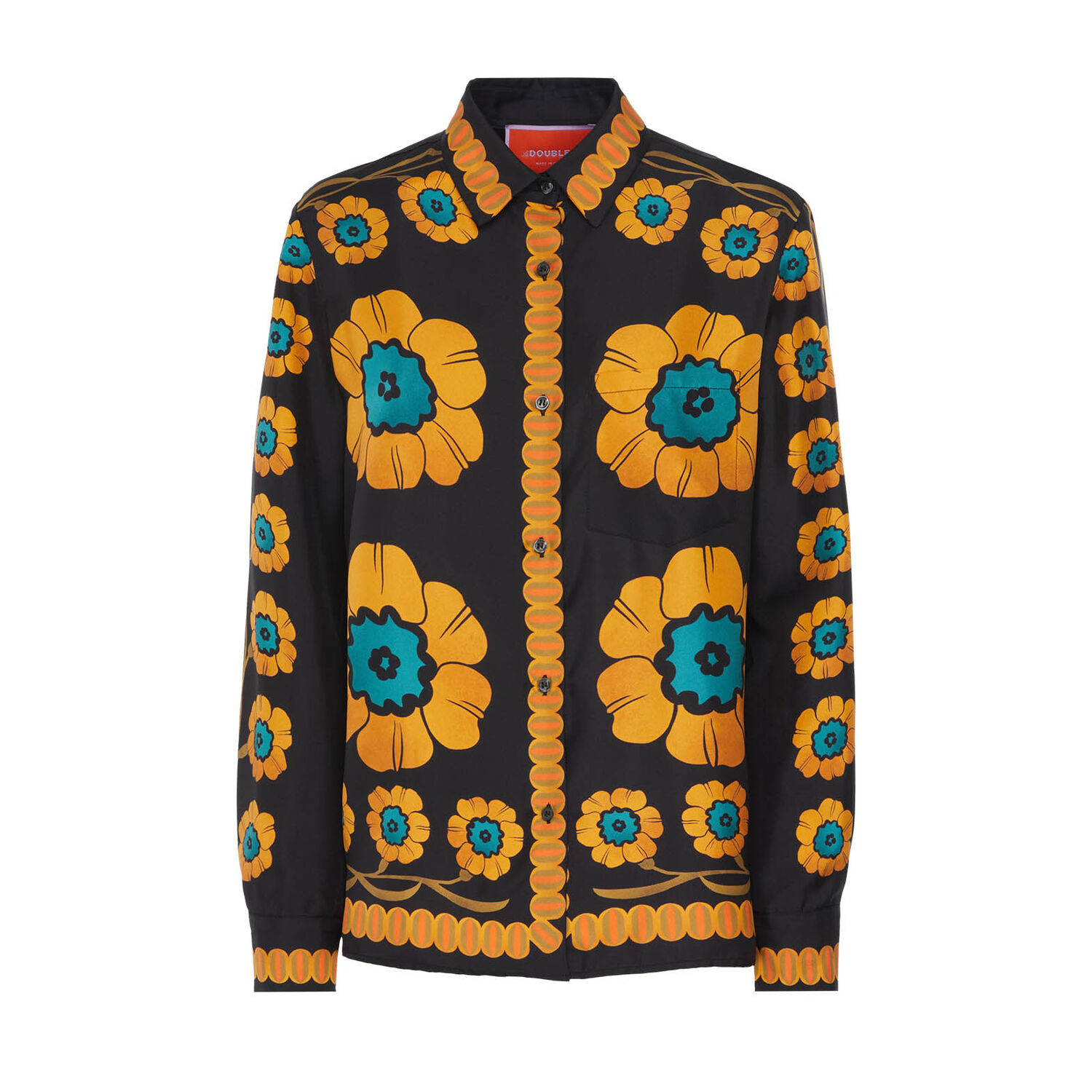 La Doublej Boy Shirt In Daisychain Placée Orange