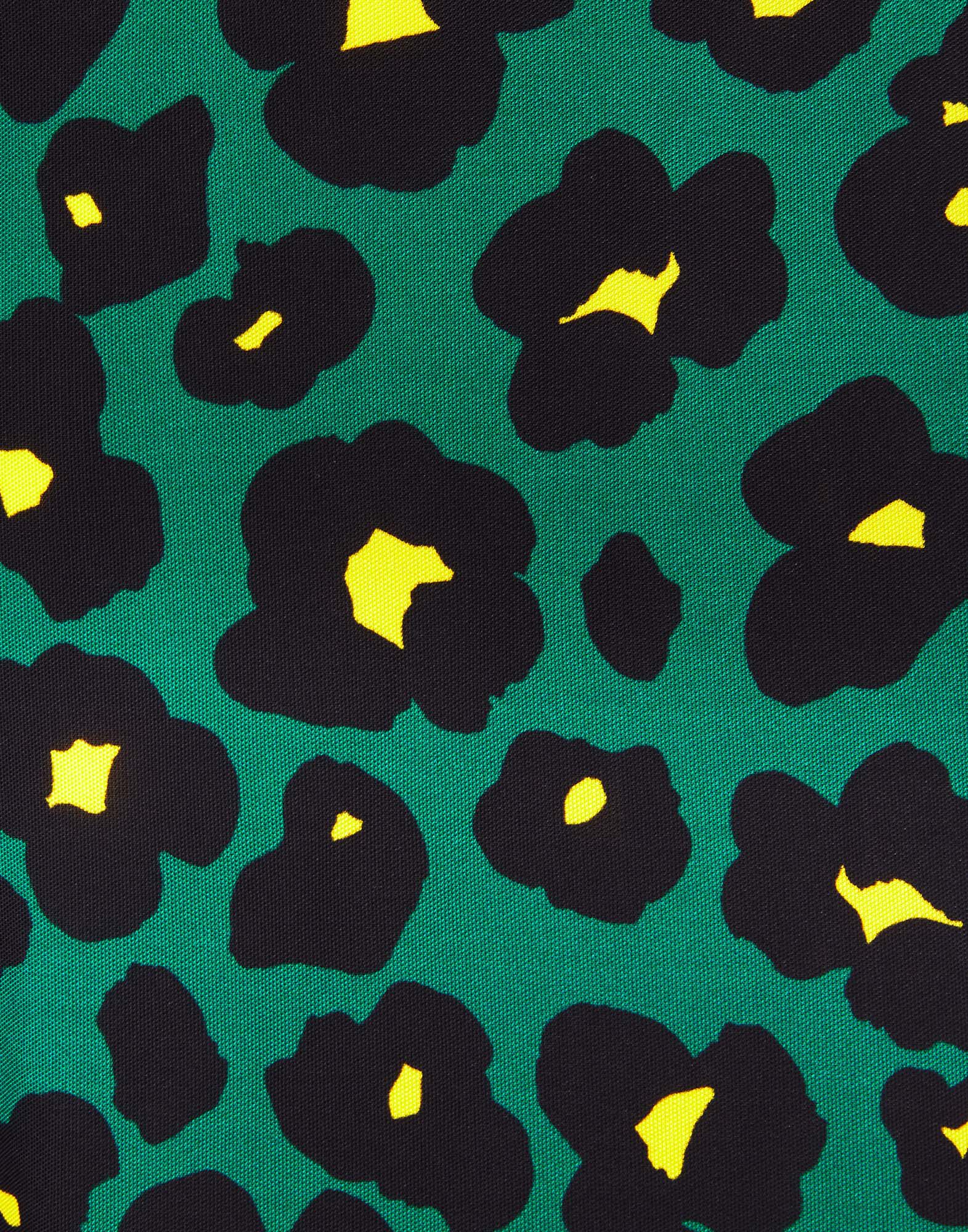 LaDoubleJ Palazzo Pants Flower Leopard Verde TRO0003JER003FLL0002