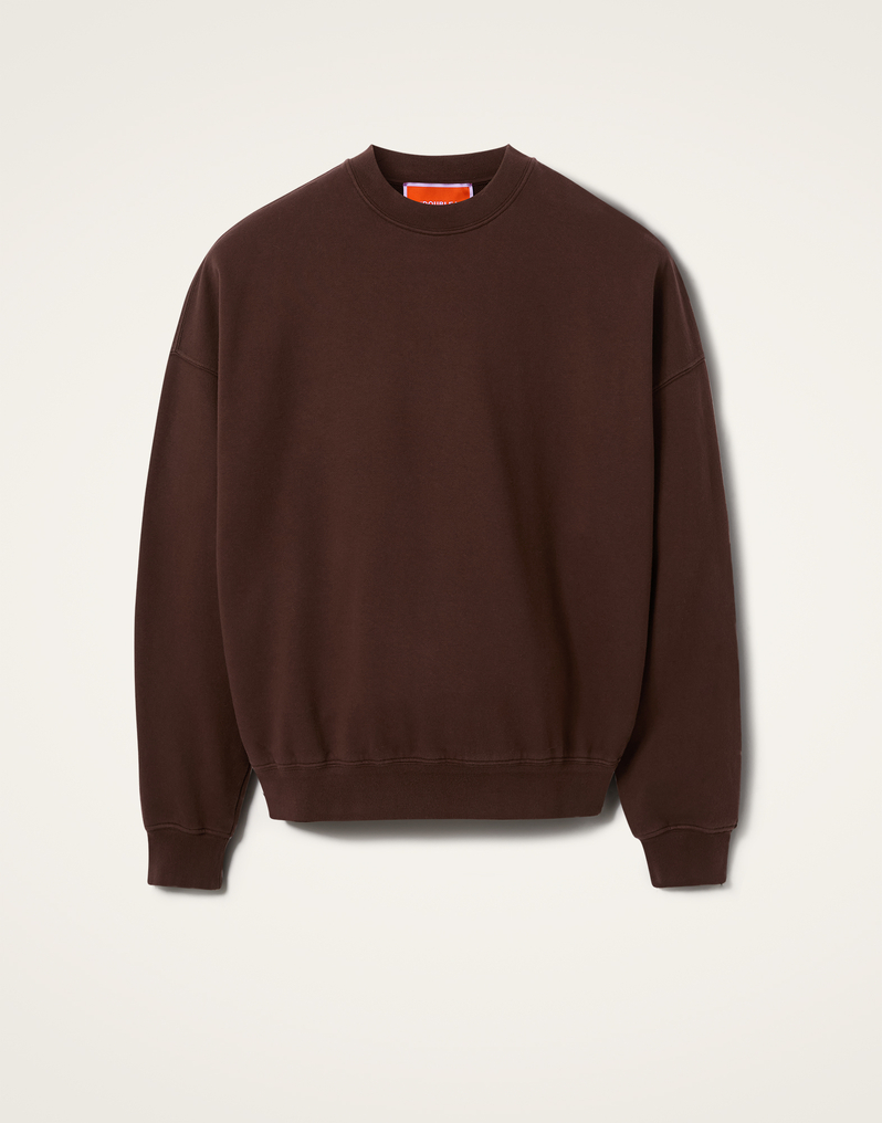 La DoubleJ Off Court Sweatshirt La DoubleJ Off Court Sweatshirt Solid Brown SWE0035JER054SOLIDBR07
