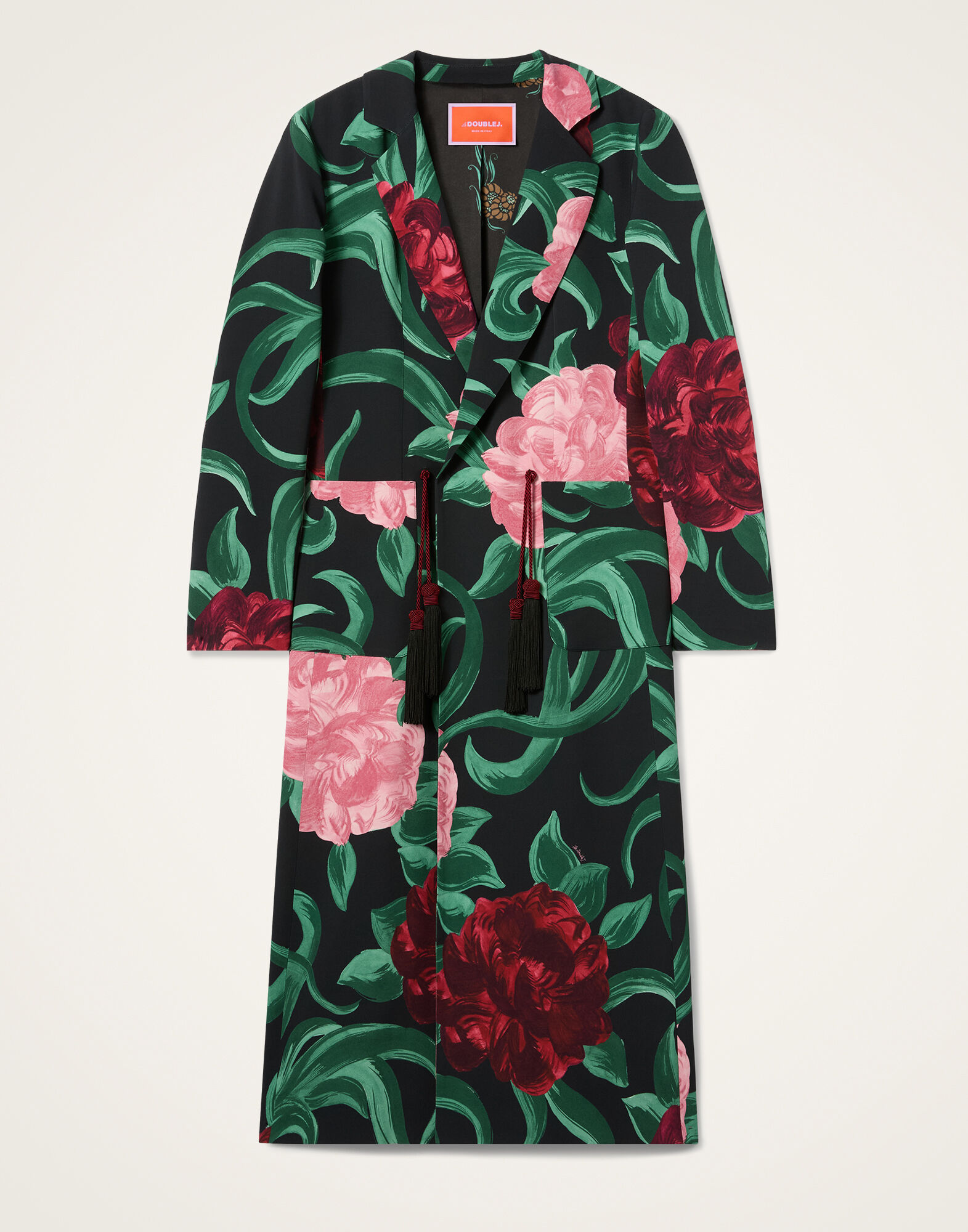 La DoubleJ Duster Coat Peony Black JAC0166SAB001PEO05BL01