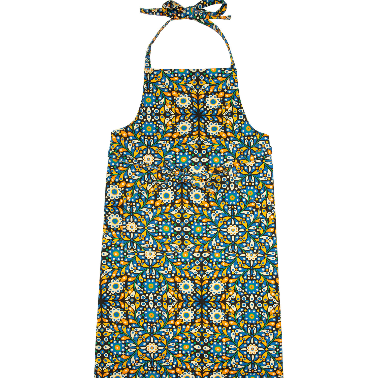 La Doublej Apron In Confetti Blu