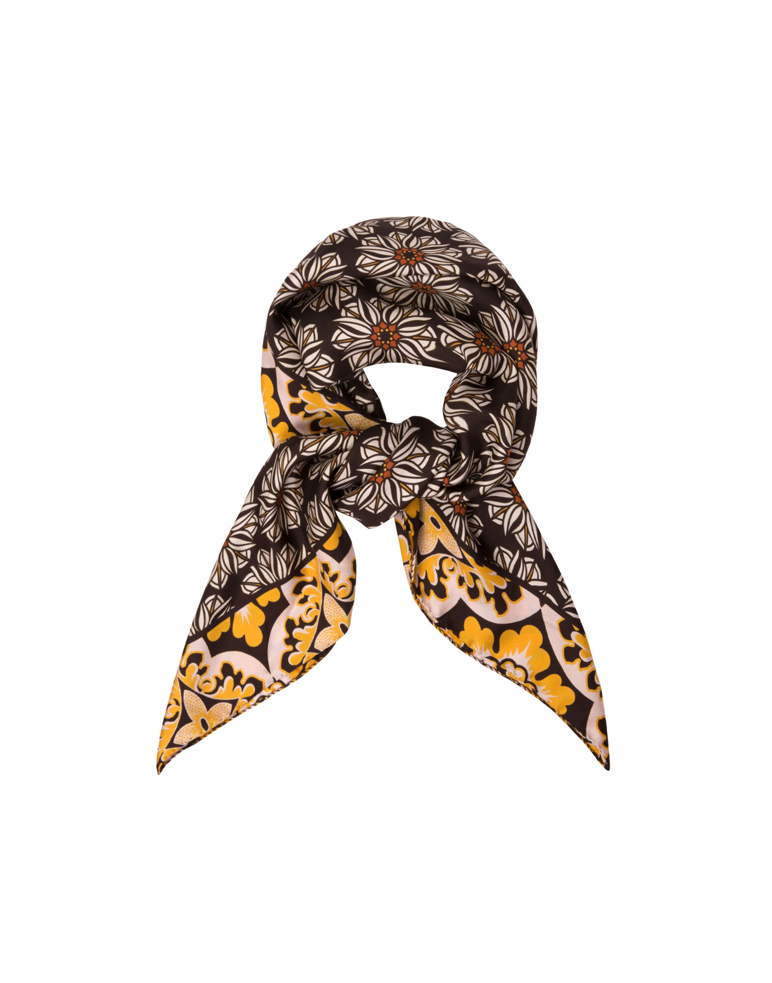 LaDoubleJ Double-Print Foulard Girasoli SCA0002SIL001GIR0001