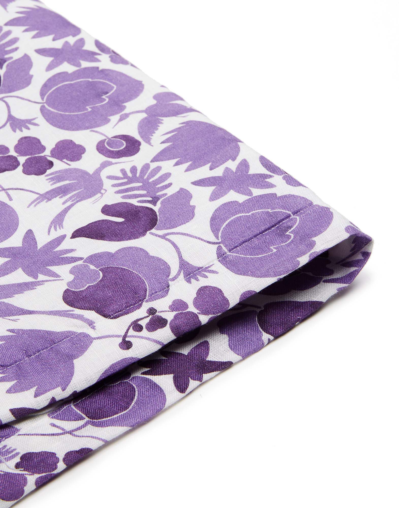 La DoubleJ Placemat Set Of 2 Wildbird Viola Small TBM0001LIN001CER0020