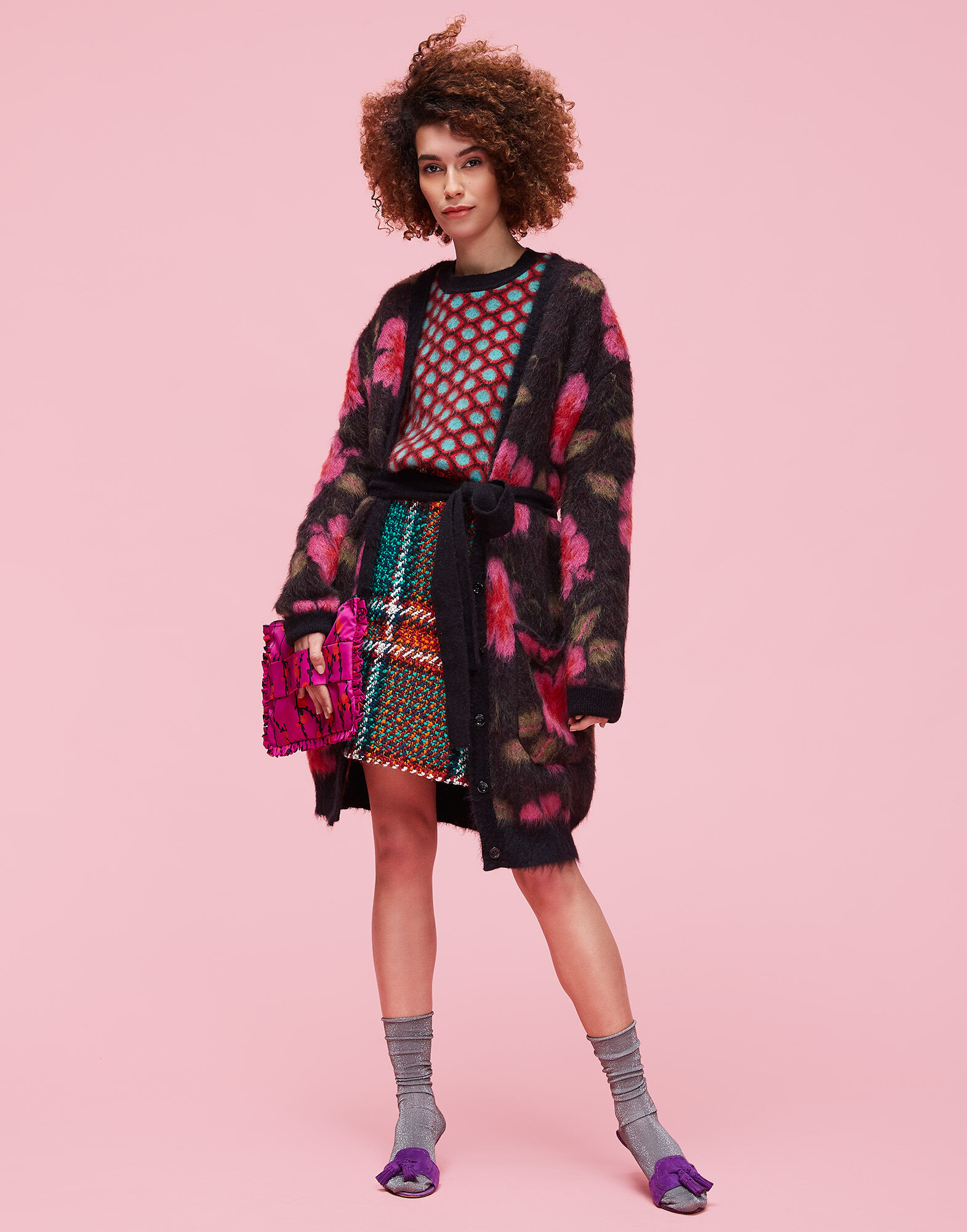 LaDoubleJ Oversize Crew Neck Pomodorini Azzurro PUL0018KNI012POM0004