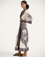 La DoubleJ The Wrap Dress La DoubleJ The Wrap Dress Cobra Placée Grey DRE0734VIS006COB01GY02