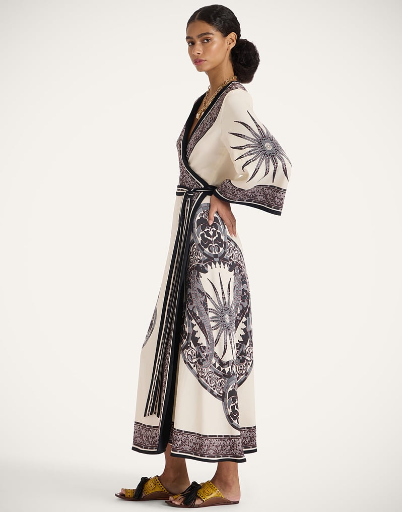 La DoubleJ The Wrap Dress La DoubleJ The Wrap Dress Cobra Placée Grey DRE0734VIS006COB01GY02