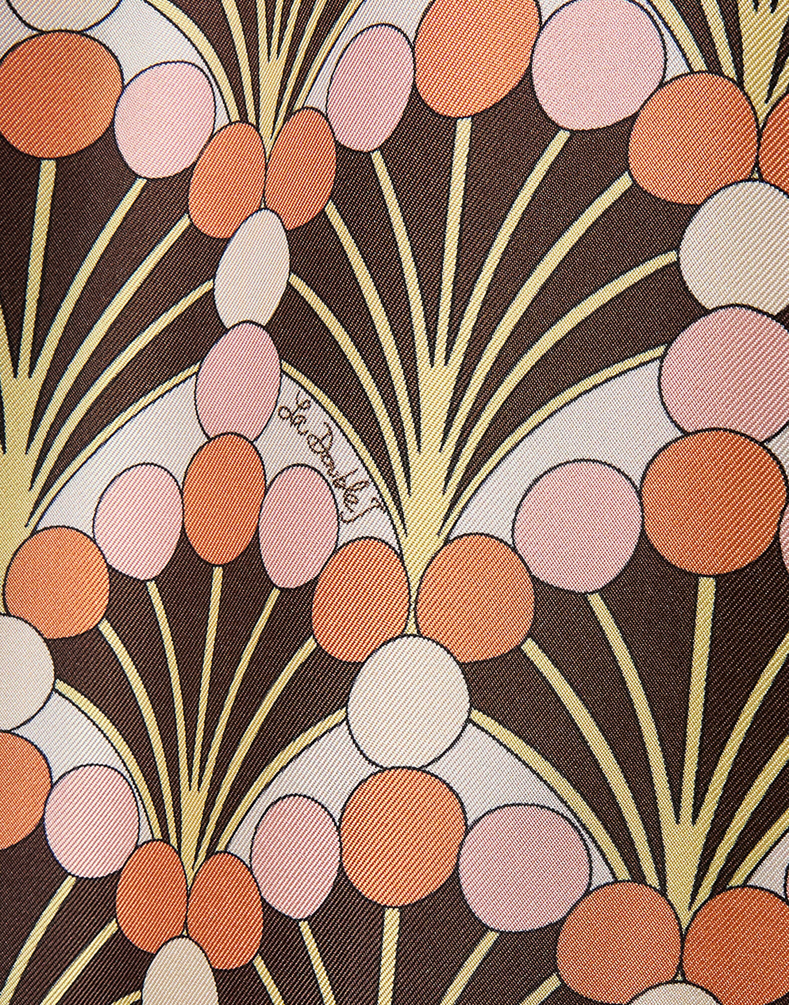 La DoubleJ Palazzo Pants Florette Fan Brown TRO0003SIL001FLF02BR02