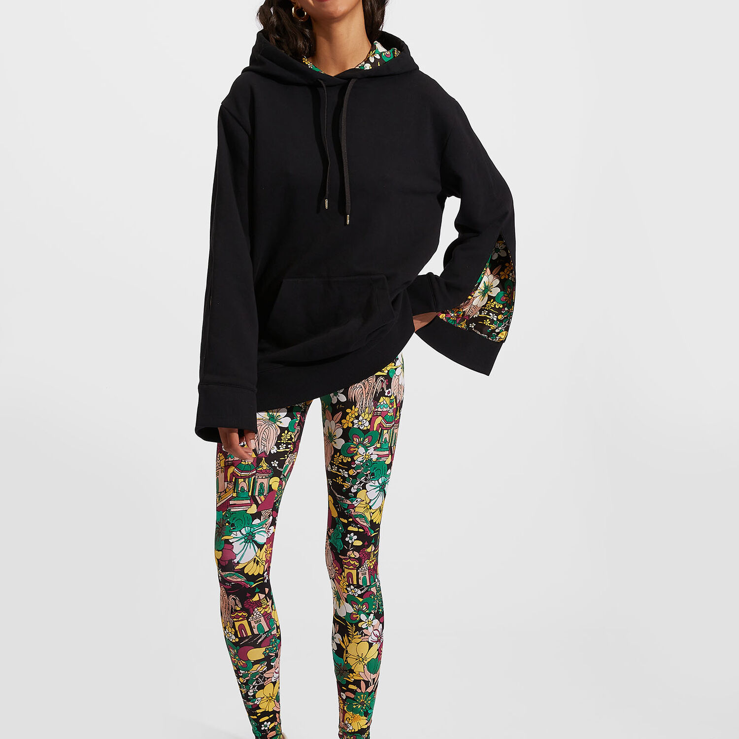 Shop La Doublej Girlfriend Hoodie In T. Unita Nero