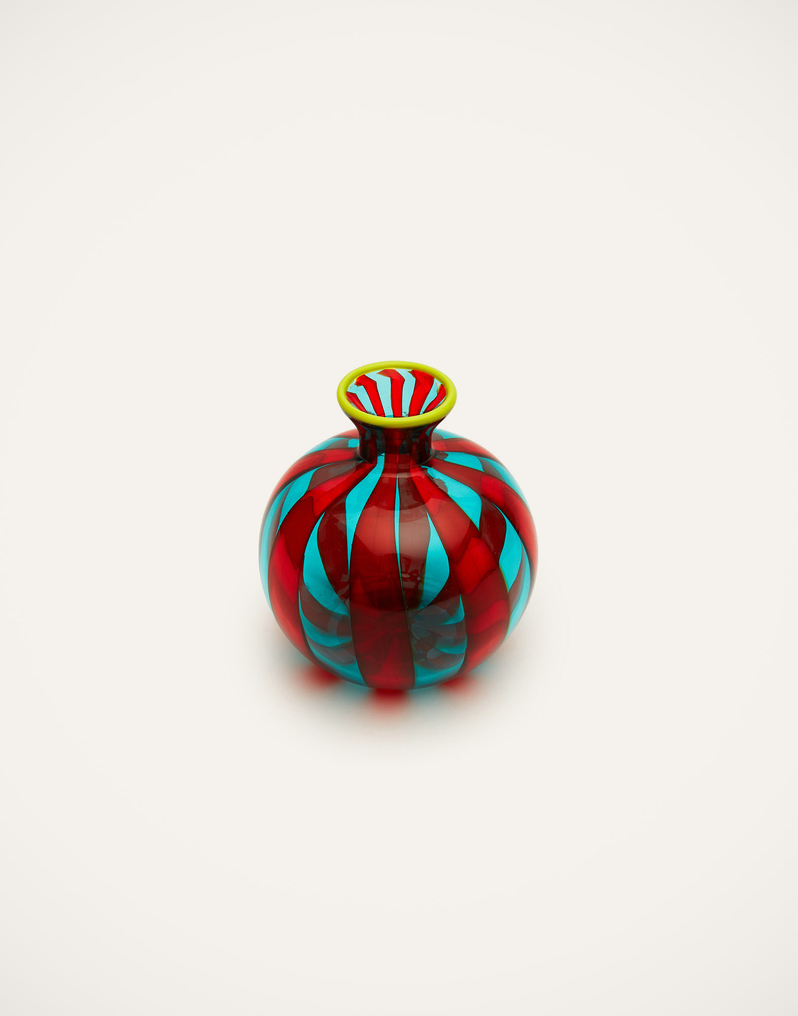 La DoubleJ Mini Ciccio Vase La DoubleJ Mini Ciccio Vase Red/Turquoise VAS0012MUR001MUL0067