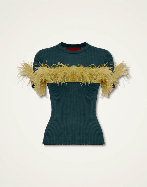 La DoubleJ High Kick Tee La DoubleJ High Kick Tee Green PUL0182KNI100VA216GR02